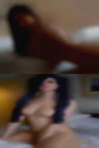 Medium hotels length dark hair.